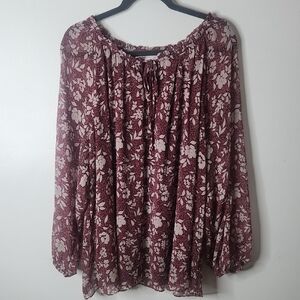 LC Lauren Conrad Long-Sleeve Blouse Size 2X